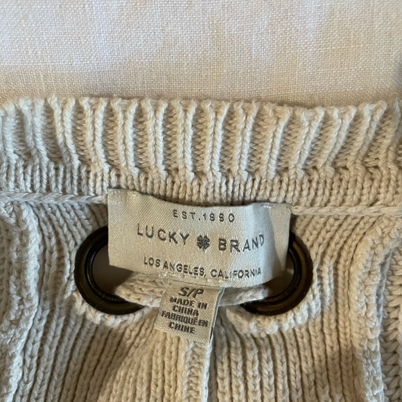 Back-Lace Cotton Sweater, size S - Picture 5 of 5